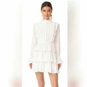 Moon River long sleeve white dress XS